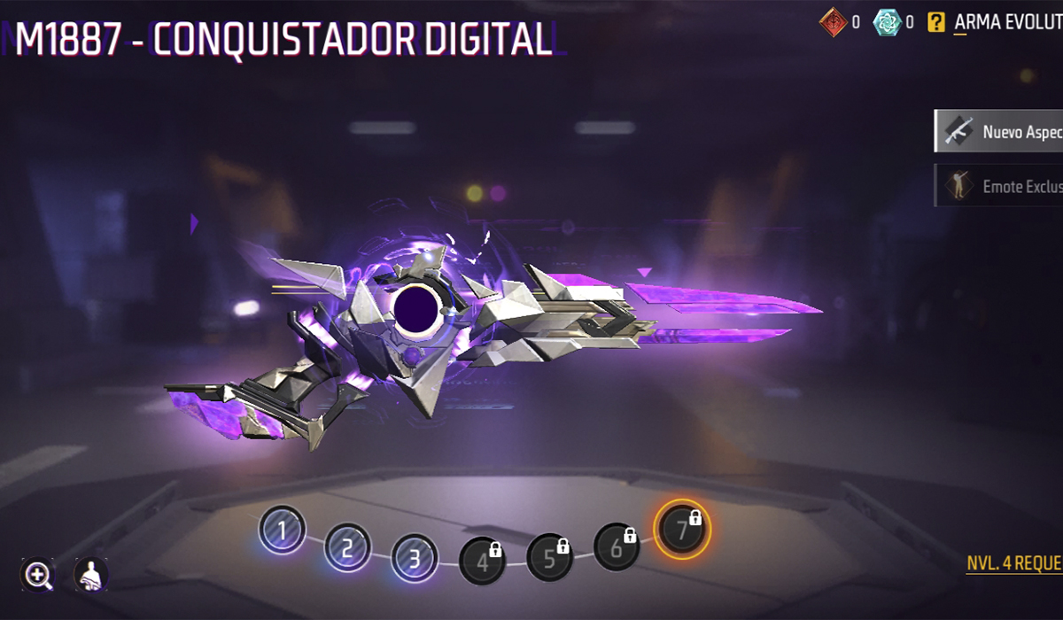 Skins evolutivas de Free Fire: M1887