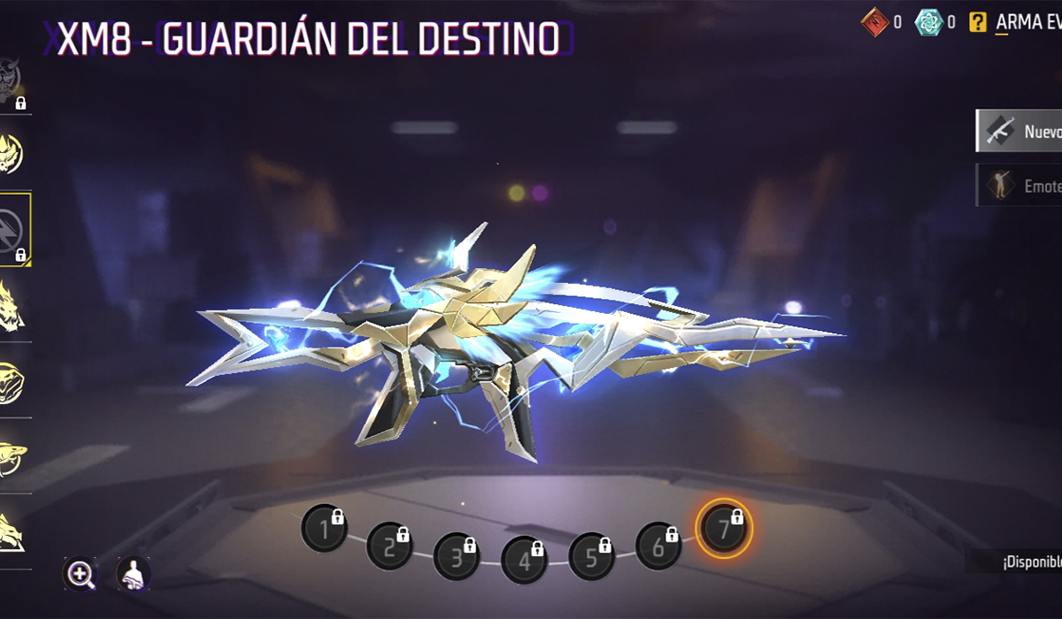 Skins evolutivas de Free Fire: XM8