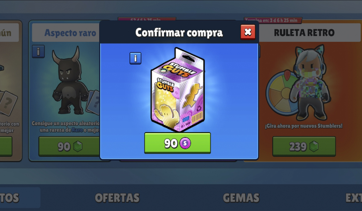 Fichas gratis en Stumble Guys: cajas sorpresa