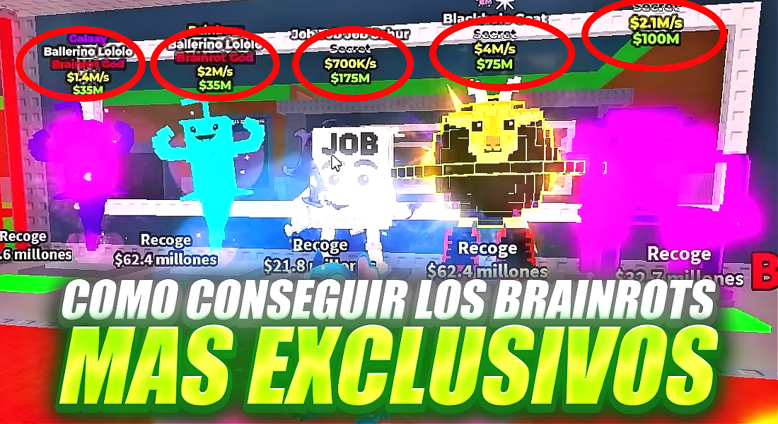 Los Brainrots Mas Exclusivos de Roblox y Como Conseguirlos