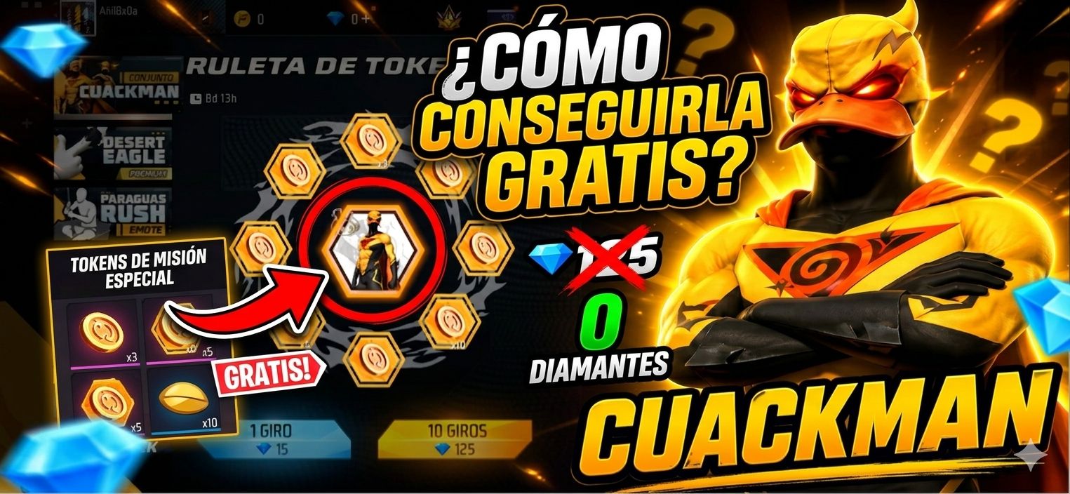 Quackman en Free Fire: La guia completa como conseguirla
