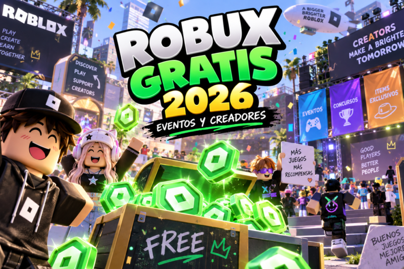 Robux gratis en 2026: eventos y concursos de creadores que vale la pena conocer