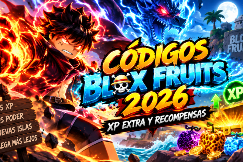 Códigos de Blox Fruits 2026: experiencia extra y recompensas para avanzar
