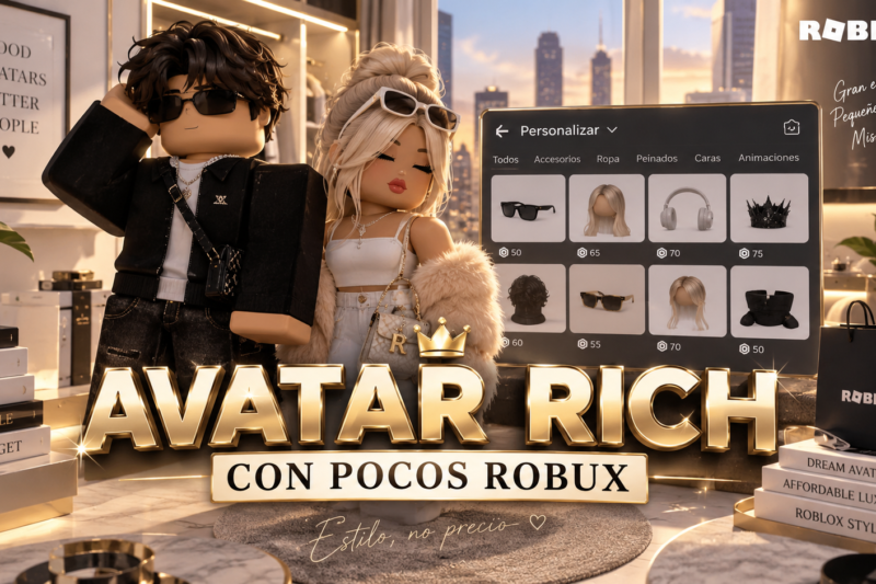 Cómo tener un avatar estilo rich en Roblox con un presupuesto mínimo