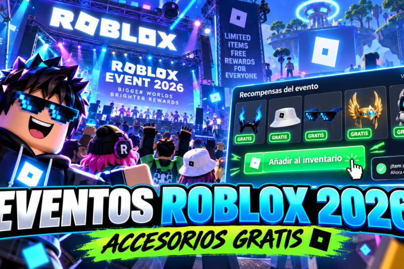 Eventos de Roblox 2026: dónde buscar accesorios gratis para tu inventario