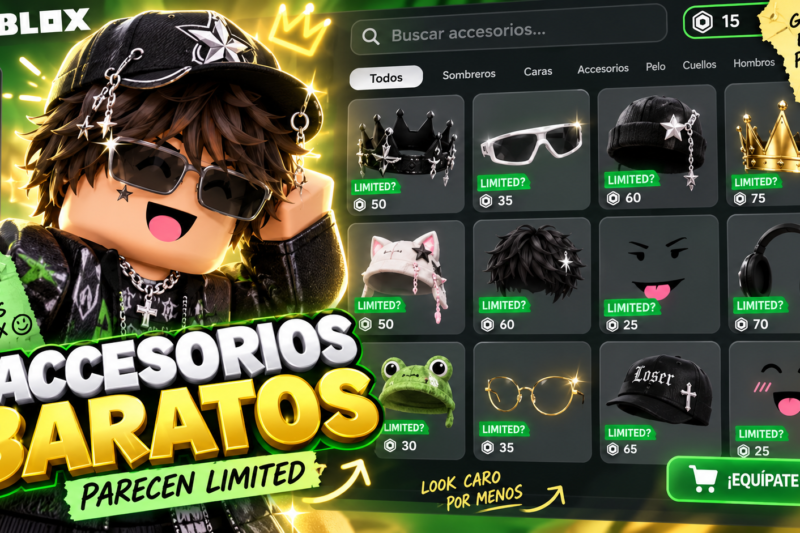 Accesorios baratos de Roblox que parecen de colección